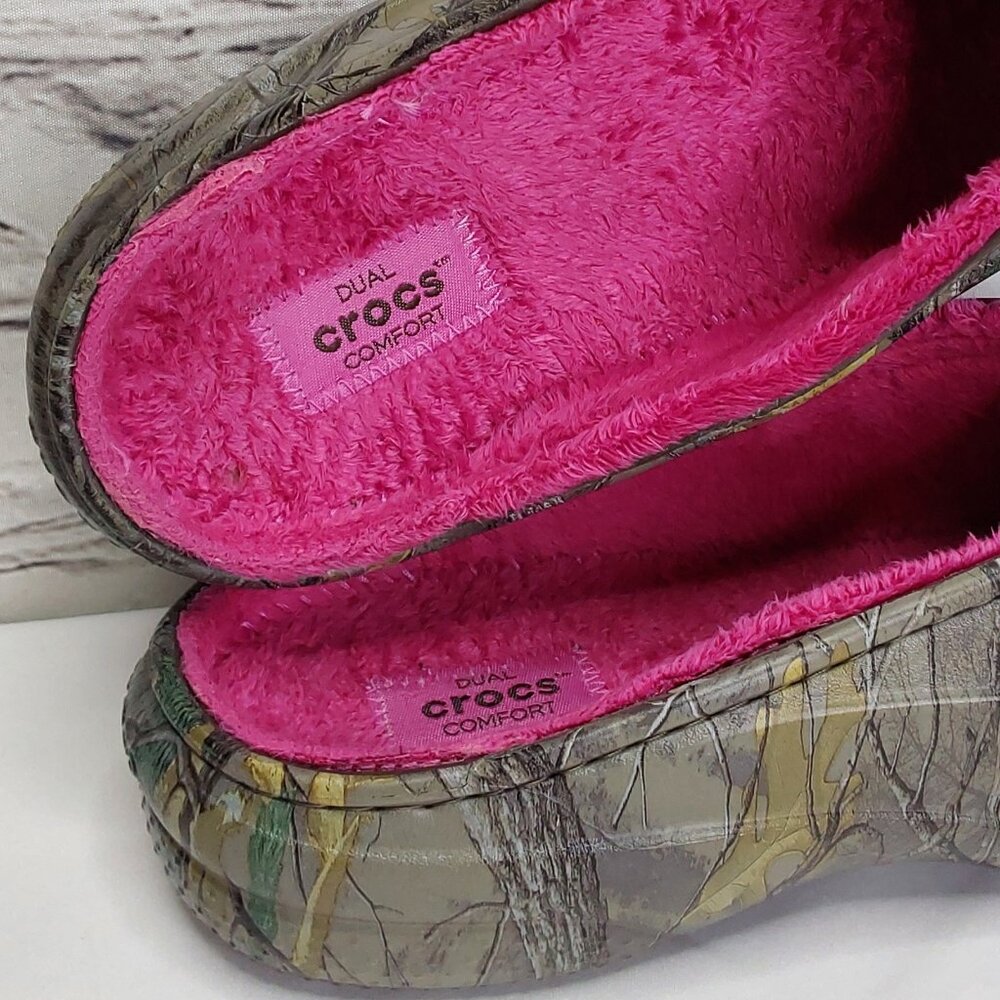 'Dual Crocs' 'Freesail' Realtree Clog Fuchsia Lin… - image 7